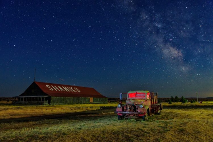 Light Painting at Shaniko Ghost Town 2024